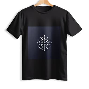 Black Circuit Snowfall T-Shirt