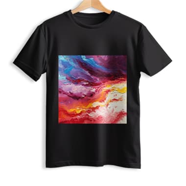 Black Starlit Surge Mirage T-Shirt