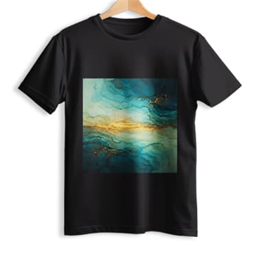 Black Urban Lotus Pulse T-Shirt